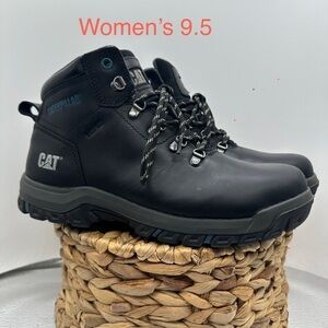 Caterpillar Steel Toe Black Boots